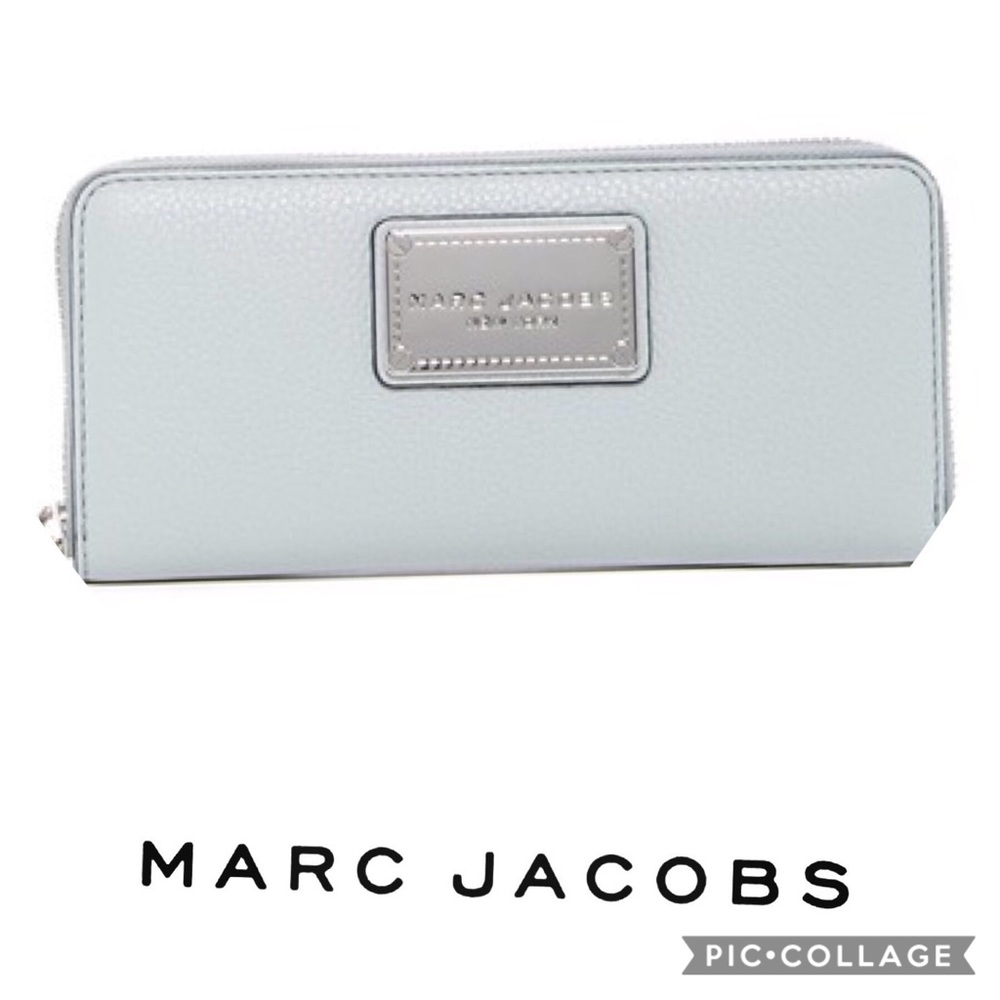 New Marc Jacobs Continental Leather Wallet, Ice - Picture 4 of 8